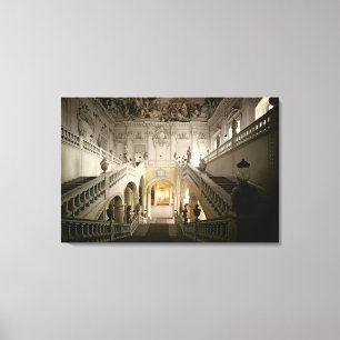 The staircase, built 1719-44 canvas print