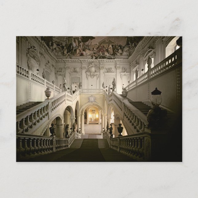 The staircase, built 1719-44 postcard (Front)