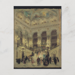 The Staircase of the Opera, 1877 Postcard