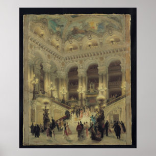 The Staircase of the Opera, 1877 Poster