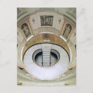 The stairwell, built c.1776 postcard