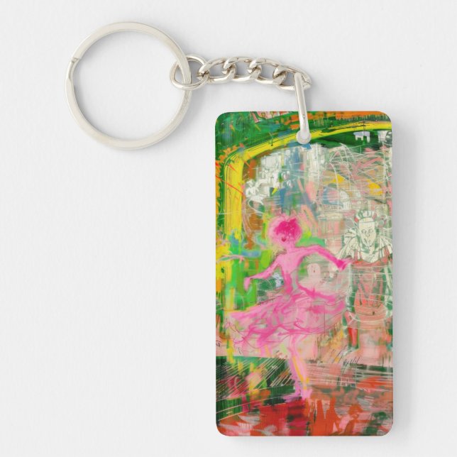 The Stalker - Neon Ballet Chaos  Key Ring (Front)