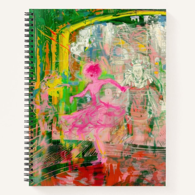 The Stalker - Neon Ballet Chaos  Notebook (Front)