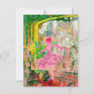 The Stalker - Neon Ballet Chaos Postcard