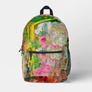 The Stalker - Neon Ballet Chaos Printed Backpack