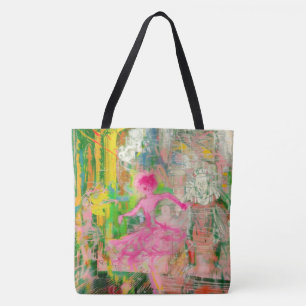 The Stalker - Neon Ballet Chaos Tote Bag