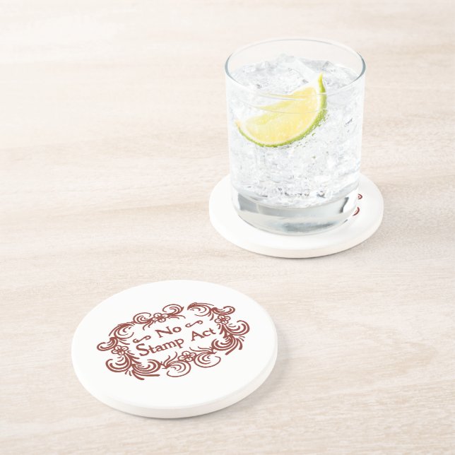 The Stamp Act Coaster (Side)