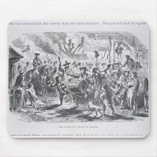 The Stamp Act Riots at Boston Mouse Mat (Front)
