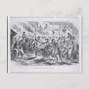 The Stamp Act Riots at Boston Postcard