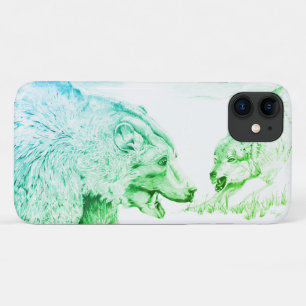 The Stand Off (green) iPhone 11 Case