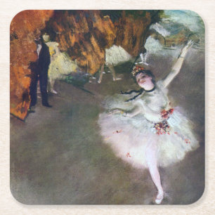 The Star, Ballerina, Edgar Degas, 1878 Square Paper Coaster