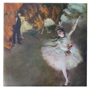 The Star, Ballerina, Edgar Degas Tile
