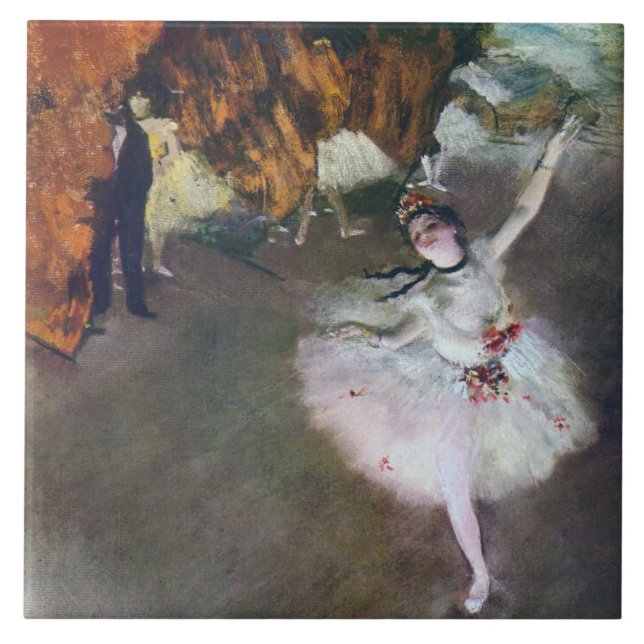 The Star, Ballerina, Edgar Degas Tile (Front)