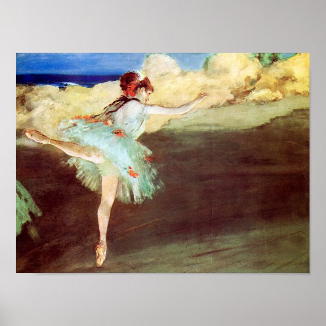 The Star: Dancer on Point by Degas Poster (Front)