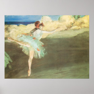 The Star Dancer on Point by Edgar Degas Poster