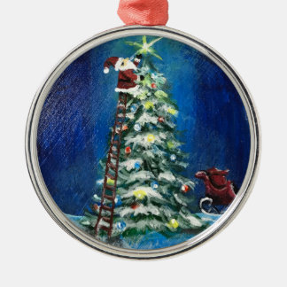 The Star Goes On Top Metal Tree Decoration