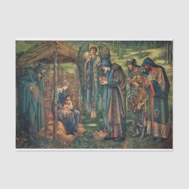 The Star of Bethlehem by Sir Edward Burne Jones Tissue Paper (Front)