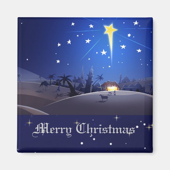 The Star of Bethlehem. Christmas Gift Magnet (Front)