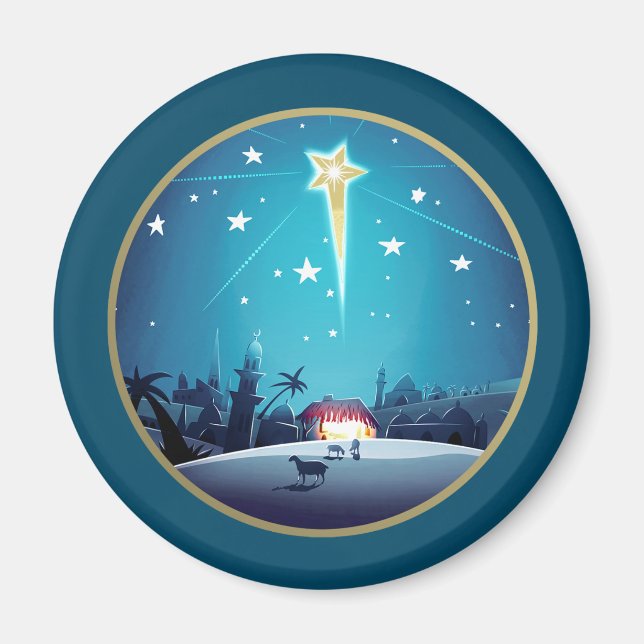 The Star of Bethlehem. Christmas Gift Magnets (Front)