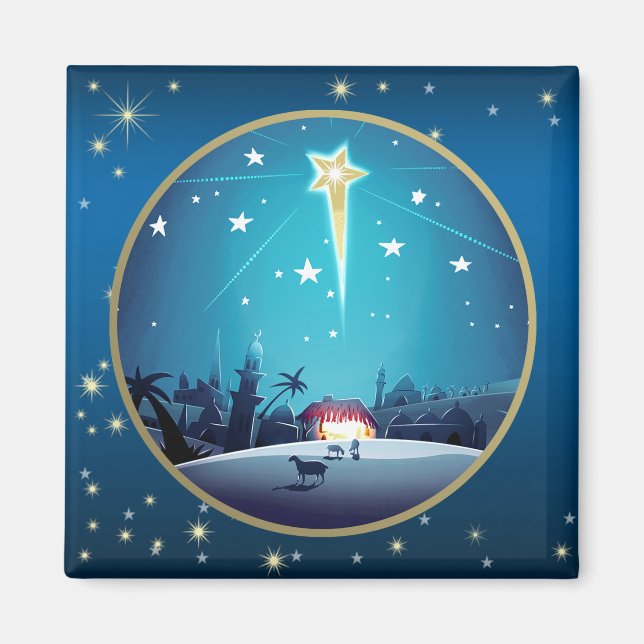 The Star of Bethlehem. Christmas Gift Magnets (Front)