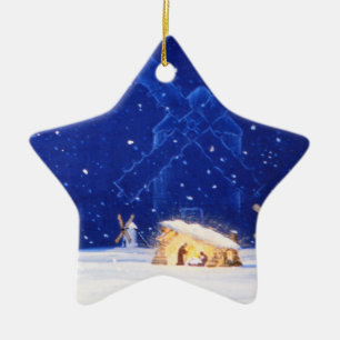 The Star of Bethlehem & DON QUIXOTE Ceramic Tree Decoration