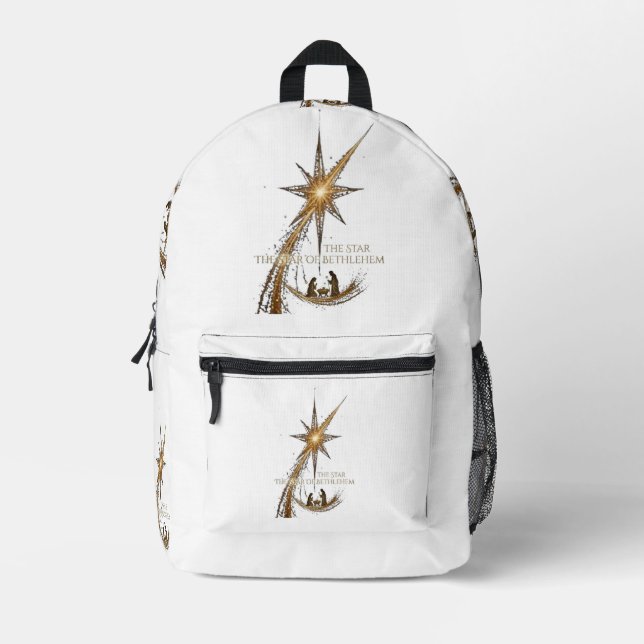 The Star of Bethlehem Printed Backpack (Front)