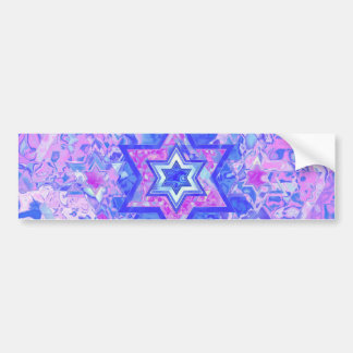 The Star of David... on marble. Bumper Sticker