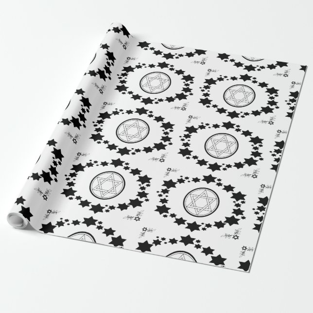 The Star of David - Wrapping Paper (Unrolled)