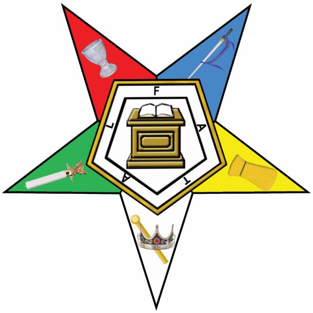 The Star of the OES Standing Photo Sculpture (Front)