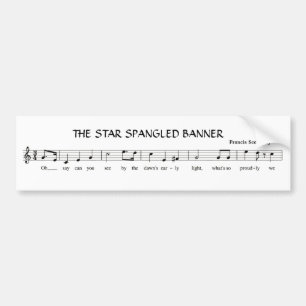 The Star Spangled Banner Bumper Sticker