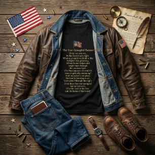 The Star-Spangled Banner Lyrics T-Shirt