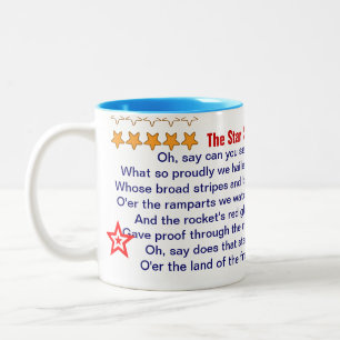 The Star Spangled Banner mug