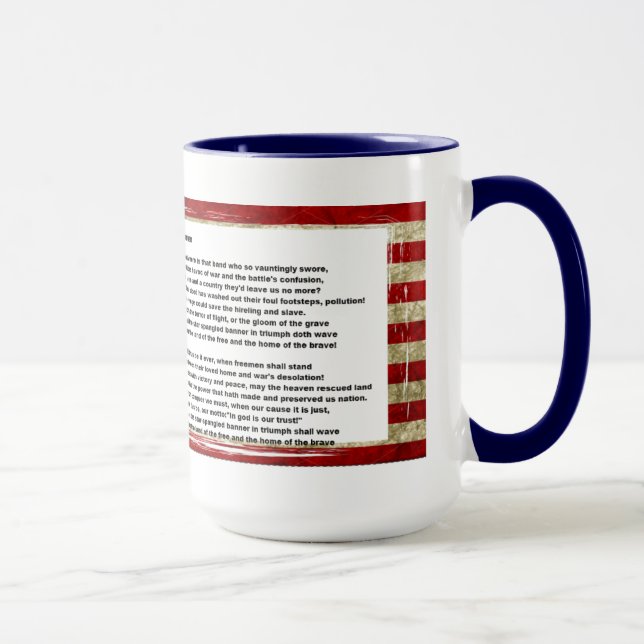 The star spangled banner mug (Right)