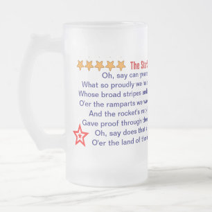 The Star Spangled Banner mug