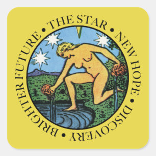 The Star Sticker with Text