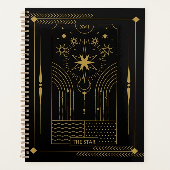 The Star tarot card art, Celestial Planner (Front)