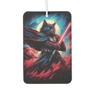 The Stardust Samurai   Cosmic Cat Warrior Car Air Freshener