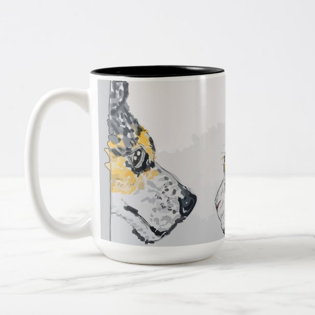 The Stare Two-Tone Coffee Mug (Left)
