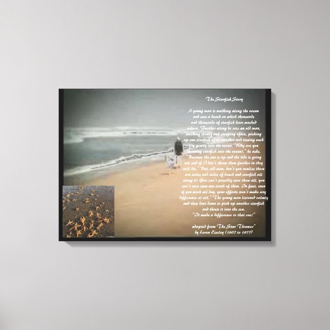 The Starfish Story Canvas Print (Front)