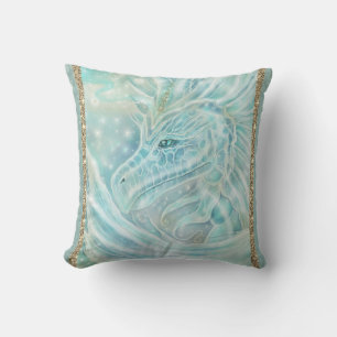 The "Starlight" Dragon fantasy by Renee Lavoie Cushion