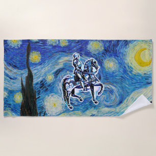 The Starry Knight Beach Towel