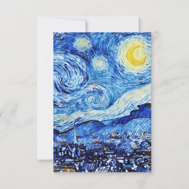 The Starry Nigh" by Vincent Van Gogh Response Card (Front)