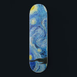 The Starry Night (1889) by Vincent Van Gogh Skateboard<br><div class="desc">Famous painters of all time</div>