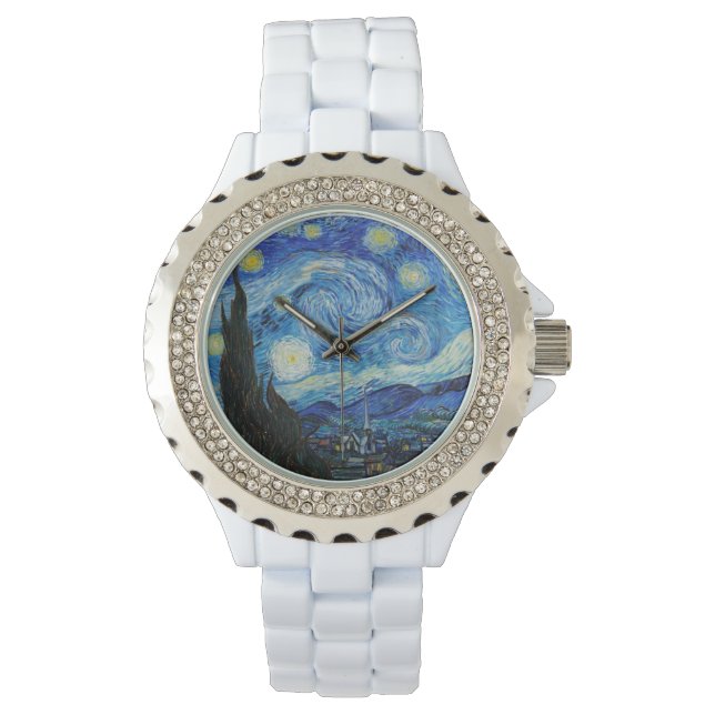 The Starry Night (1889) by Vincent Van Gogh Watch (Front)