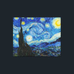 The Starry Night (1889) Canvas Print<br><div class="desc">The Starry Night (1889) by Vincent Van Gogh.</div>