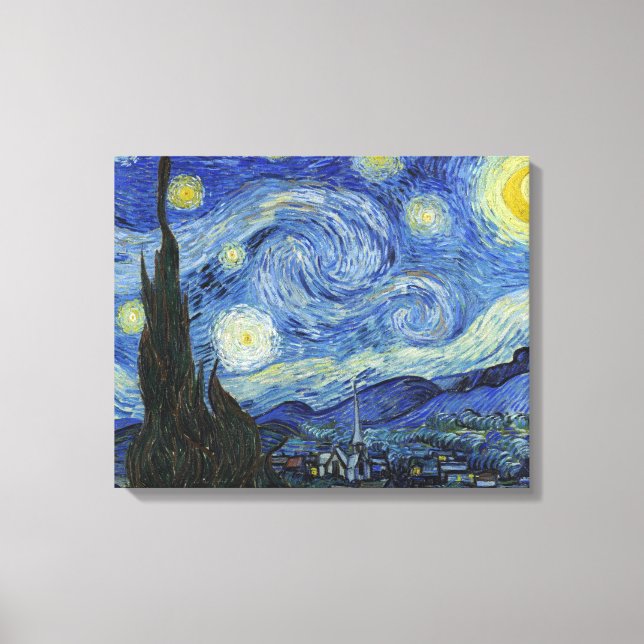 The Starry Night by Van Gogh Canvas Print (Front)
