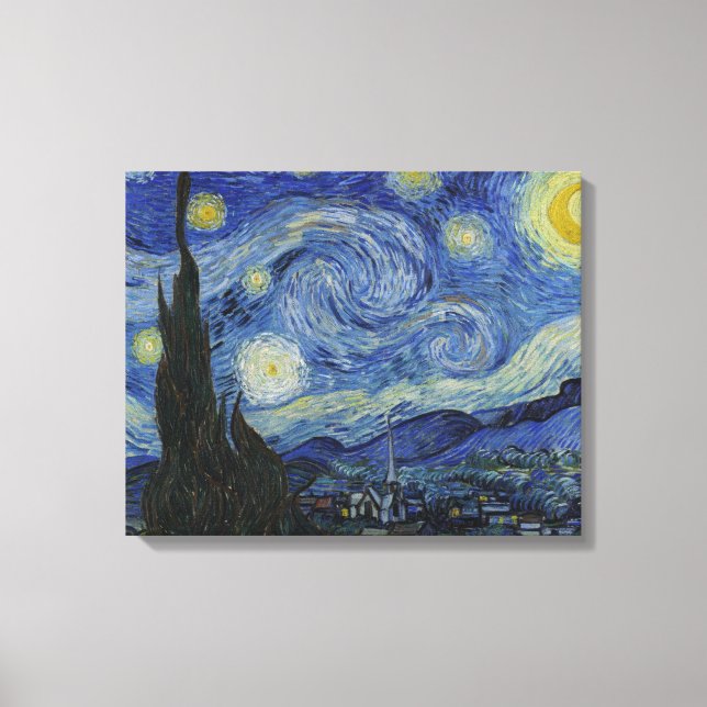 The Starry Night by Van Gogh Canvas Print (Front)