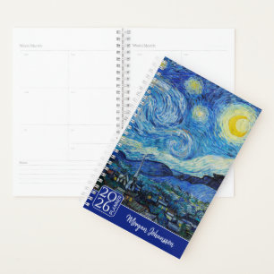 The Starry Night by Van Gogh Custom Text Planner