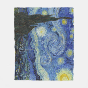 The Starry Night by Van Gogh Fleece Blanket