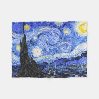The Starry Night by Van Gogh Fleece Blanket